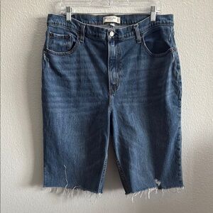 Abercrombie & Fitch Denim High-Rise Shorts Size 33/16